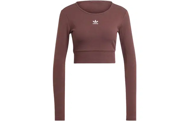 adidas originals Essentials Rib Long Sleeve Tee LogoT