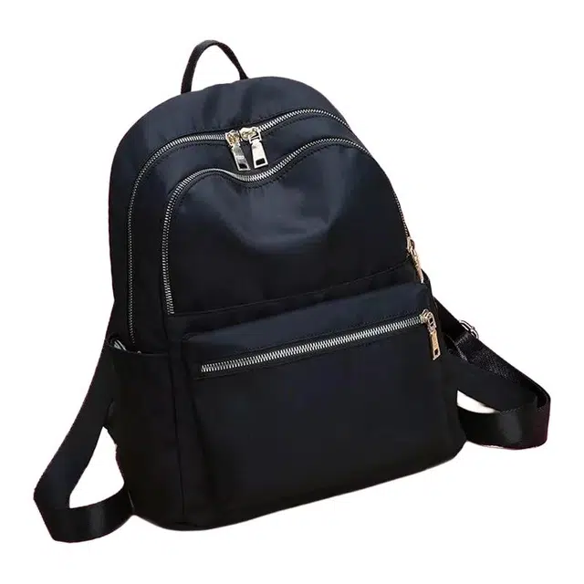 波斯丹顿 纯色简约百搭 织物 背包双肩包 女款 黑色