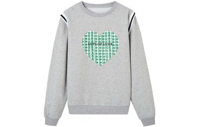 【dme】 圆领爱心宽松卫衣 女款