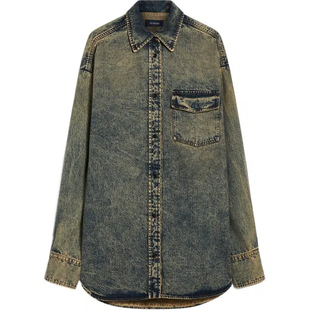 SportMax Targa Oversized denim blouse
