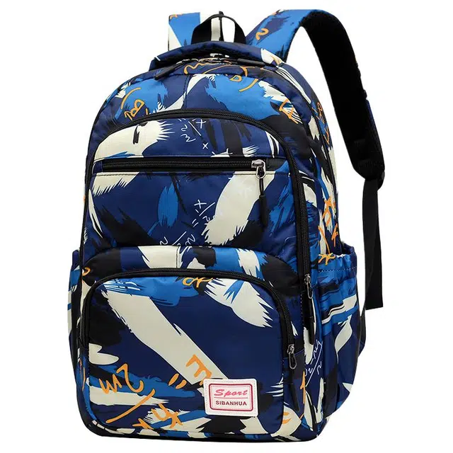 恒源祥 时尚潮流初高中学生大学生外出旅行迷彩防水耐刮 尼龙 书包背包双肩包 常规 男女同款情侣款 多色