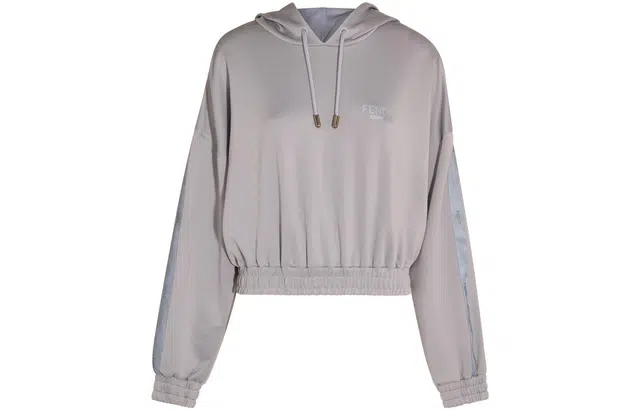 Fendi SS23 Letter Print Hoodie Brown