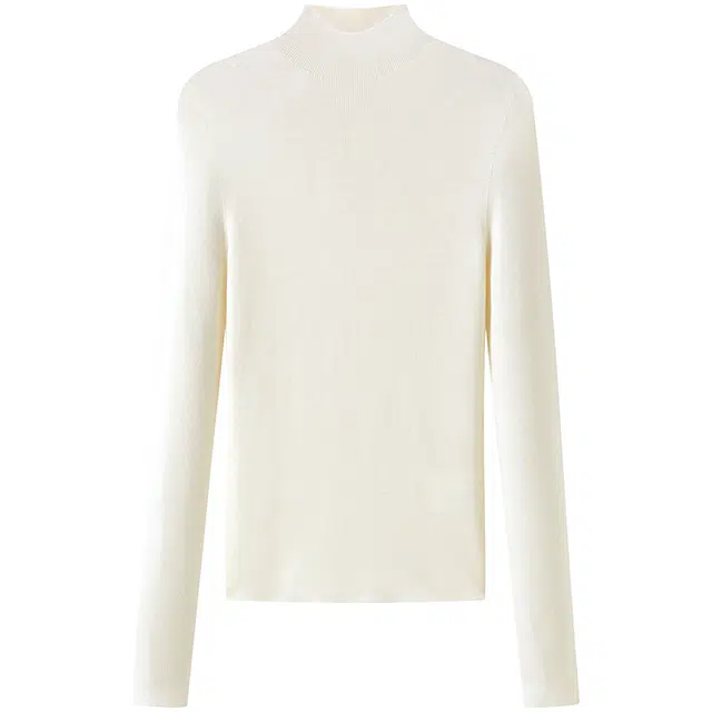 太平鸟 可机洗纯色打底质感简约针织衫 女款