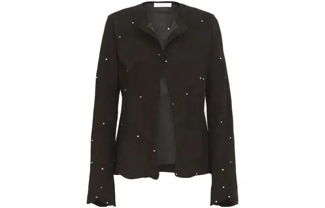 Chloe Collarless Fitted Jacket