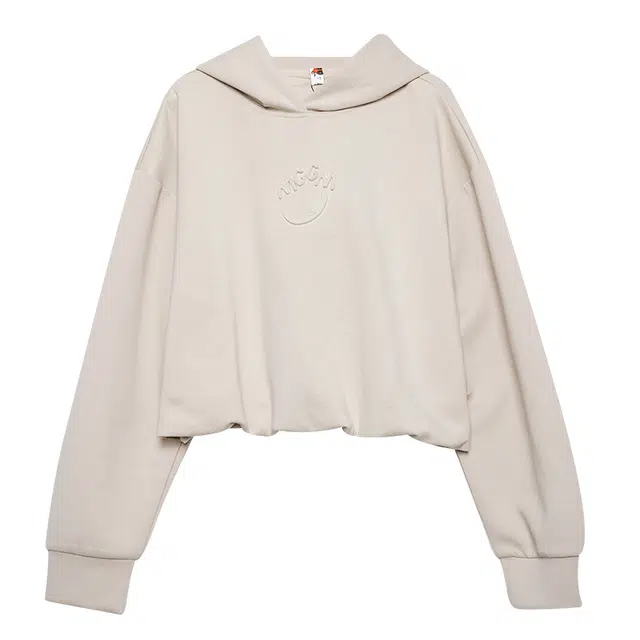 木果果木 连帽宽松套头落肩长袖卫衣 女款