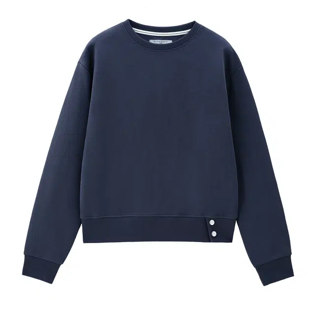 佐丹奴 开叉下摆双面布针织圆领套头卫衣 女款