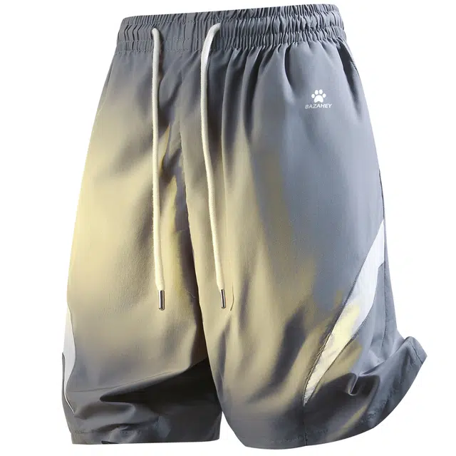 吾皇猫 拉链拼接拼色宽松透气篮球五分裤休闲短裤 男女同款