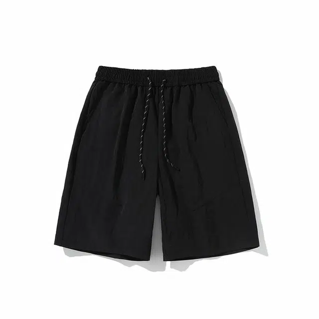 大白鲨 美式复古时尚潮流简约风五分裤休闲短裤 男女同款