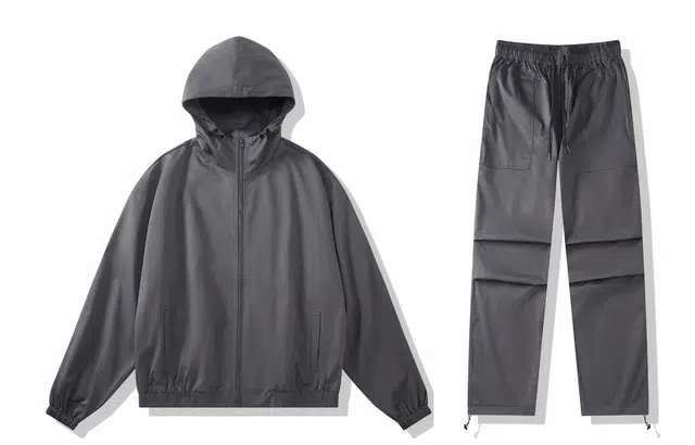 我是大卫 美式连帽防晒上衣户外机能风宽松长裤休闲运动套装 通用