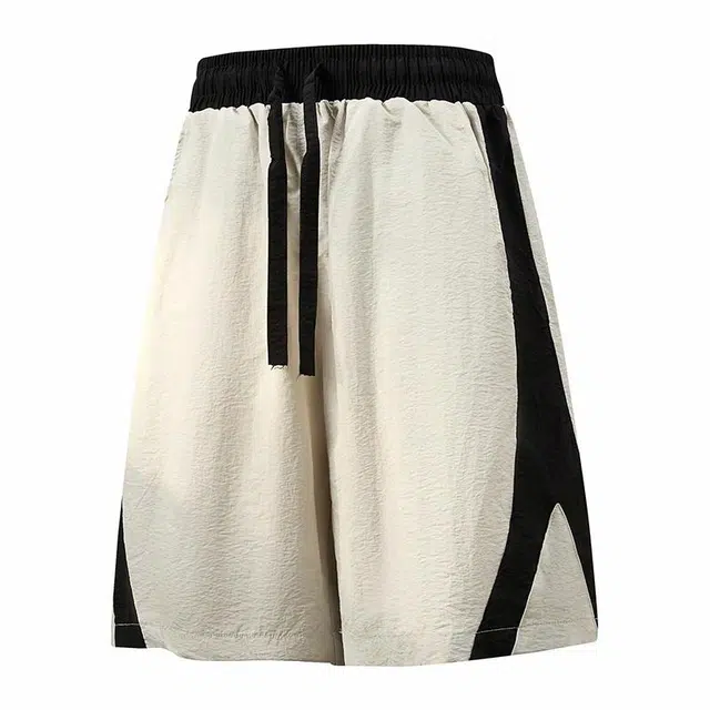 兰缪 美式复古基础款日常通勤舒适透气户外运动宽松休闲短裤 男女同款