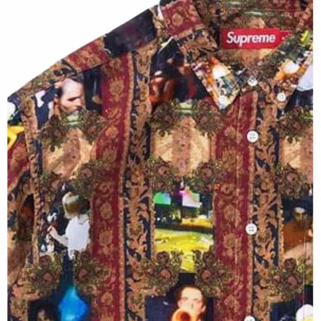 Supreme x Mark Leckey FW23 WEEK4 HARDCORE PRINTED CORDUROY SHIRT