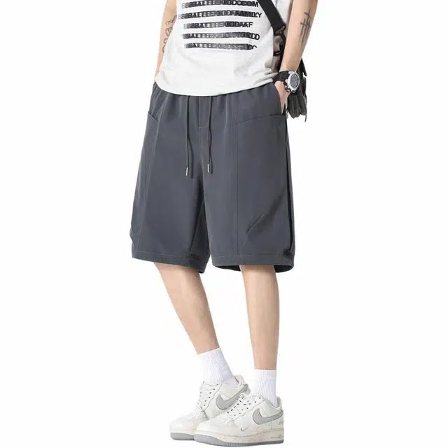 颂希尔 美式工装时尚舒适百搭潮牌多袋机能高级感休闲短裤 男女同款