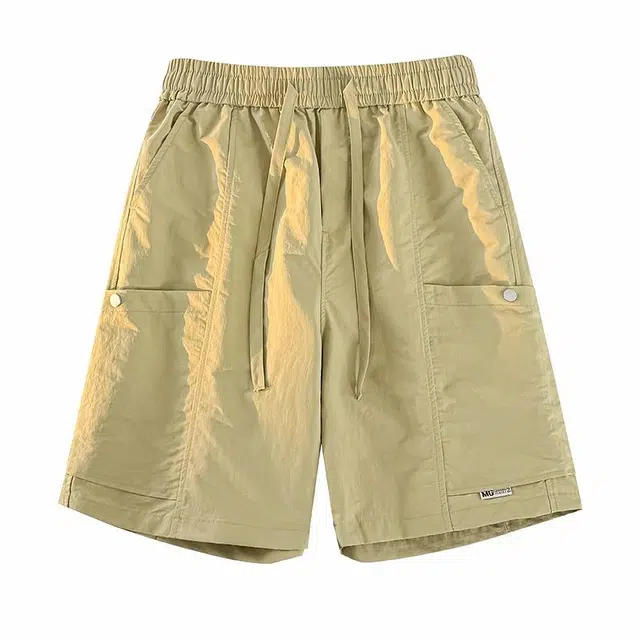 加荣 青少年痞帅风速干冰丝裤高级感美式潮牌运动五分休闲短裤 男女同款