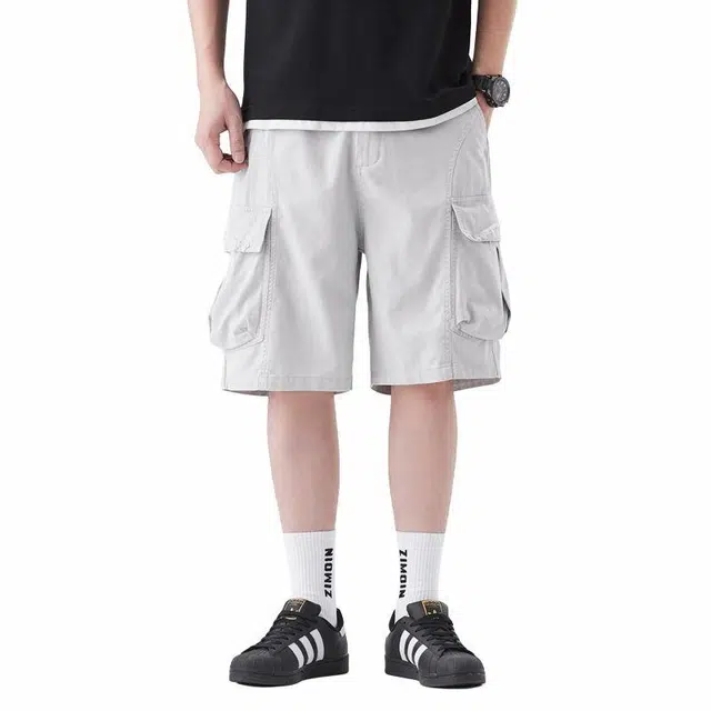 【dme】 时尚简约运动宽松舒适五分裤休闲短裤 男女同款