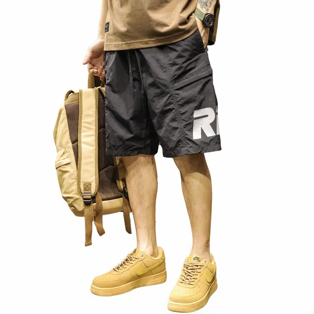 路杰邦 薄款潮牌宽松运动日常通勤时尚百搭五分休闲短裤 男款