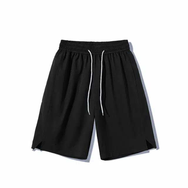 颂希尔 美式复古多巴胺潮牌宽松纯色时尚舒适百搭休闲短裤 男女同款