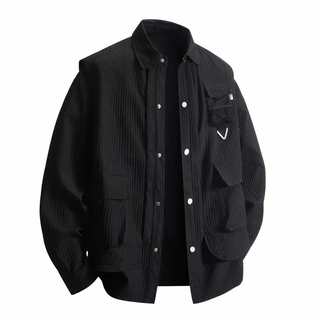 敦煌博物馆 美式复古学院马甲两件套衬衫套装 男女同款