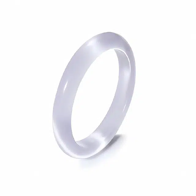 匠锁心玉 紫罗兰贵妃镯  水润清透 新中式简约国潮 汉服旗袍 时尚百搭 清冷典雅高级感 气质温婉手饰 琉璃 手镯 男女同款情侣款