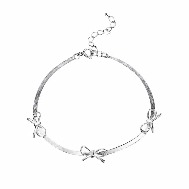 前方大荒野 蝴蝶结森系小清新时髦氛围感简约时尚小众设计轻奢高级感日常通勤百搭独特气质 钛钢 手链 女款