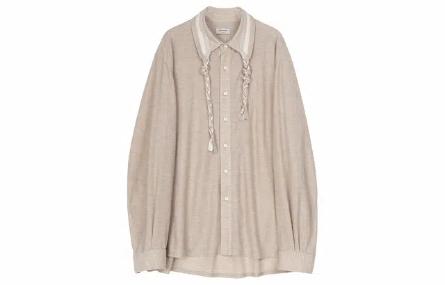 SIMPLE PROJECT *Sennit Collar Knit Shirt