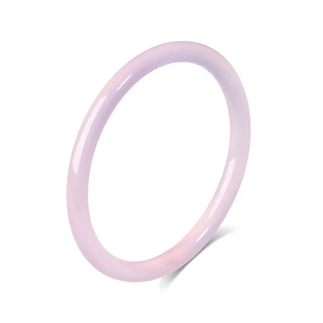 【普陀山官方已过香】 普陀山文创 国潮古风优雅气质高级感粉色浪漫桃花朵朵显白精致宫廷镯 玉髓 手镯 男女同款情侣款