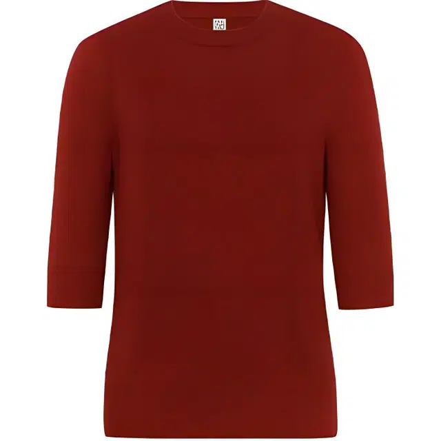 美洋 轻软针织内搭短袖针织衫 女款 红色