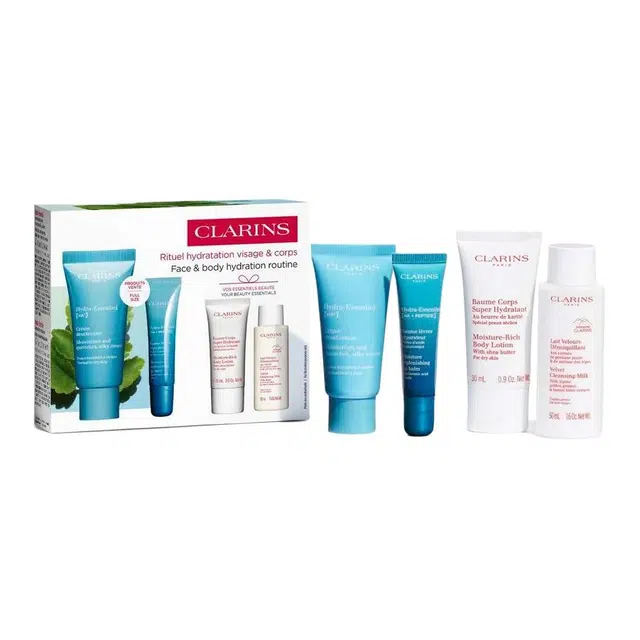 娇韵诗 水润滋养肌肤旅行装 清爽修护 四件套