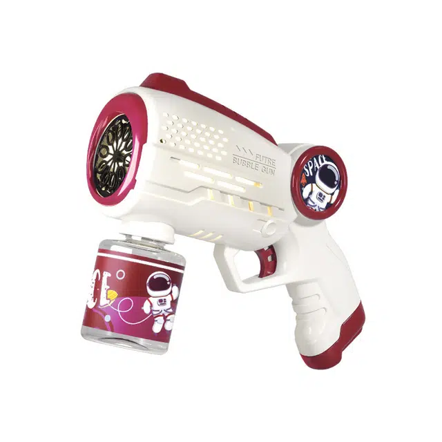 一点潮玩 太空宇航员出泡枪 全自动 炫光手持 泡泡机