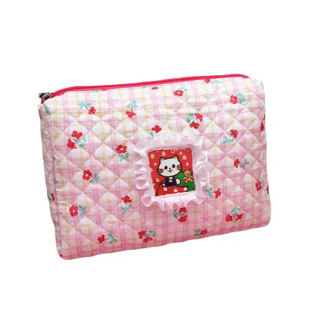 馨枕居 可爱大容量猫咪便携少女心护肤品收纳化妆包