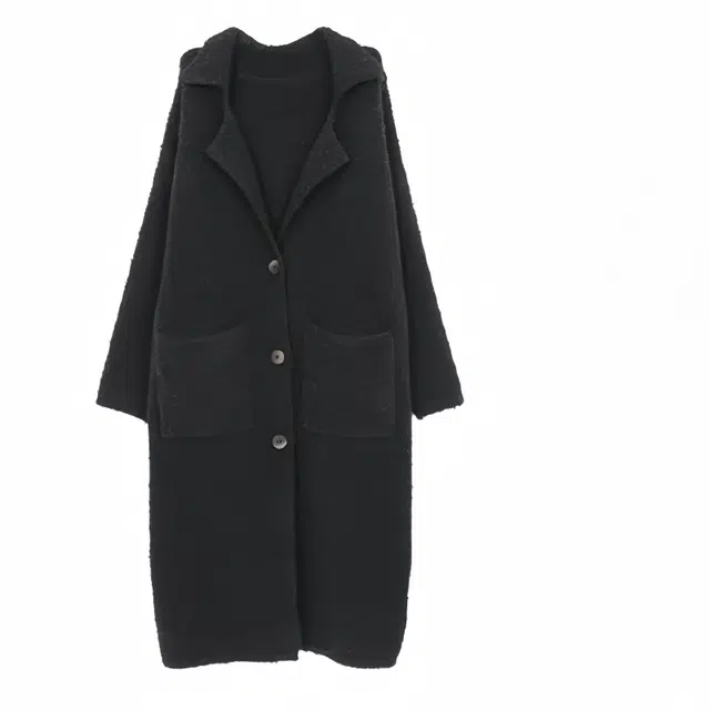 木清清 宽松慵懒高级感开衫纯色外套长袖针织衫 女款 深灰色