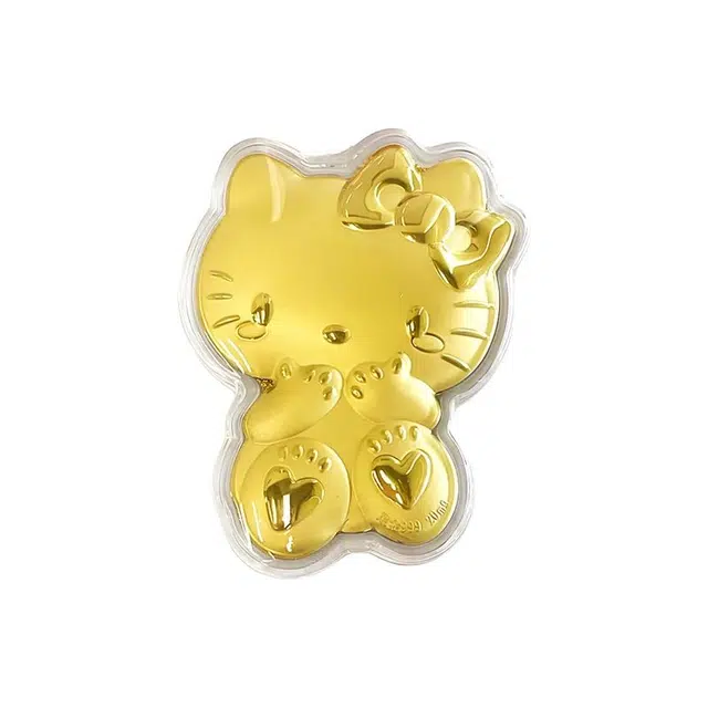 金逸晟 有钱花有桃花储蓄纪念金 福气满满 萌趣可爱纳福收藏攒钱#好运 足金 一口价 金钞 男女同款情侣款