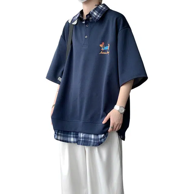 VIPGOOSE oversizePoloT