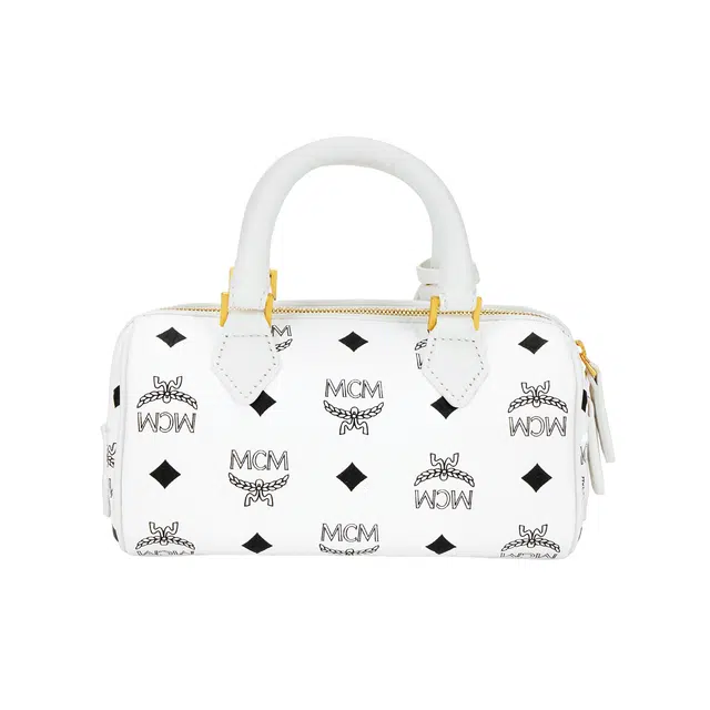 MCM Boston Mini White