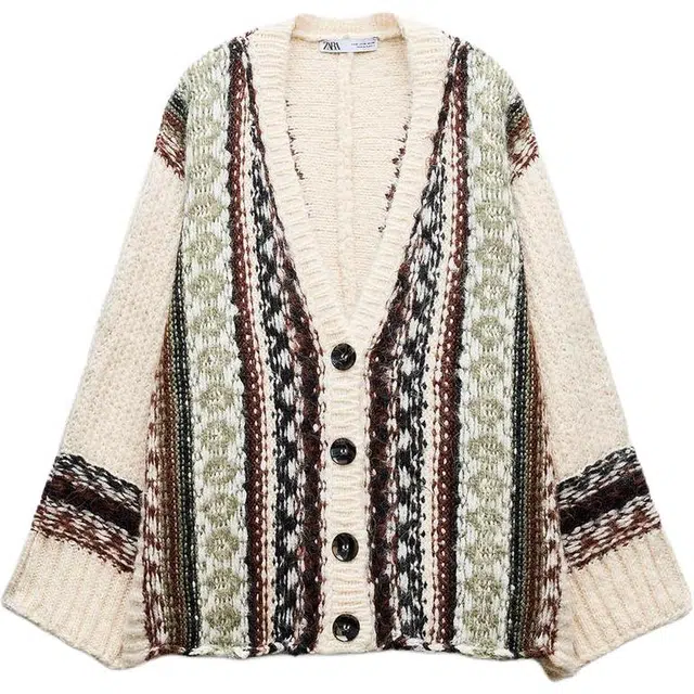 ZARA Jacquard Knit Sweater