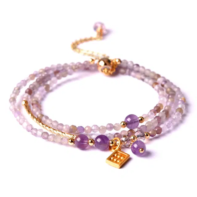 【匠心手作 财运小算盘】 灵菲 八方来财事业高升新中式小众设计高级感 转运珠 紫水晶 手链 女款