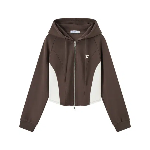 森马 时尚连帽拼色百搭夹克外套 女款