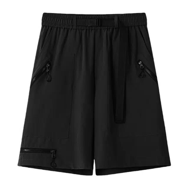 宾力克 美式复古口袋设计时尚潮牌日常百搭宽松舒适休闲短裤 男女同款