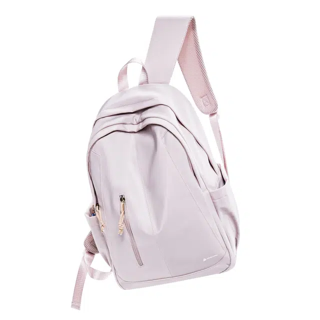 阿尔派妮 大学生高颜值大容量休闲百搭高中生上课出游 织物 书包双肩包 女款 冰莓粉