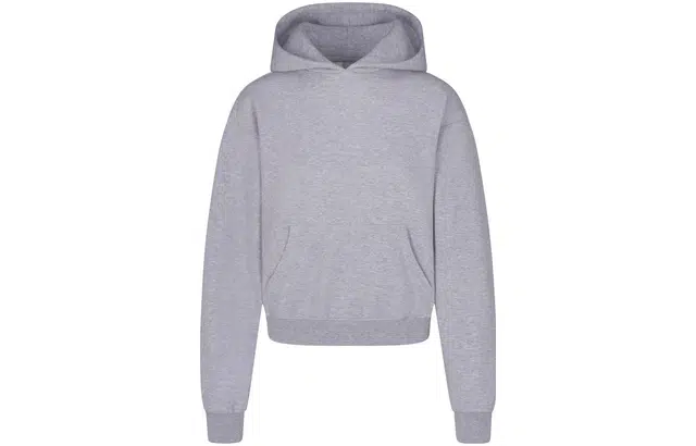 skims COTTON FLEECE CLASSIC HOODIE HEATHER GREY