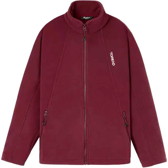 探路者 纯色户外保暖抓绒内胆立领拉链长袖夹克 女款