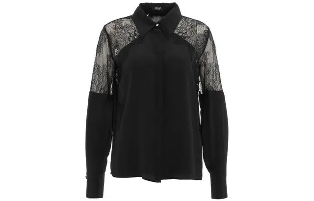 LIUJO UOMO FW23 Silk Shirt With Lace