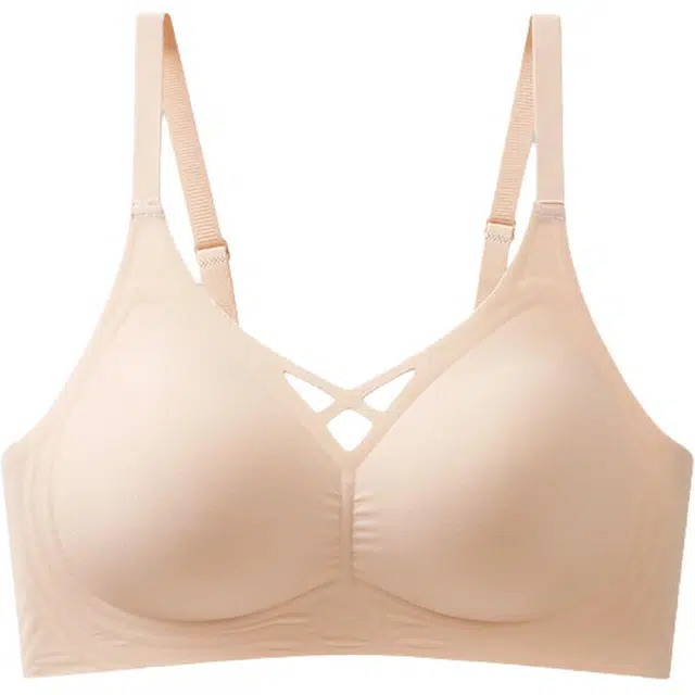 慕梵度 果冻条乳胶无痕小胸聚拢收副乳舒适透气不空杯软支撑无钢圈文胸 女款