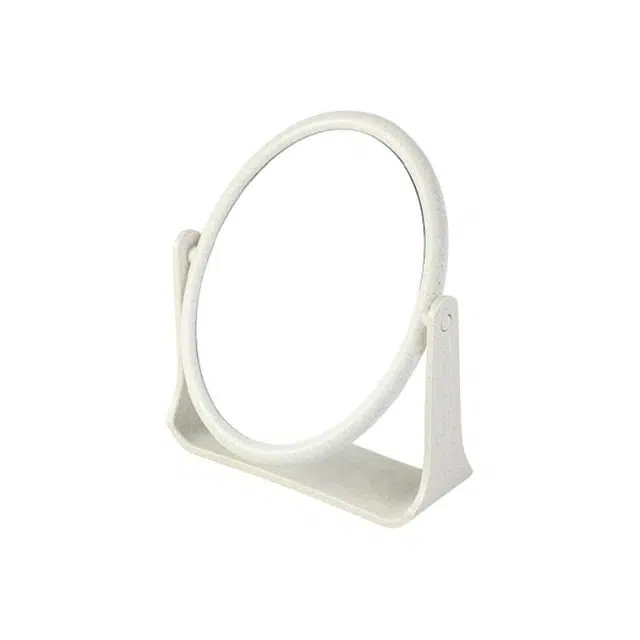 计轩 双面台式化妆镜 折叠便携桌面立式