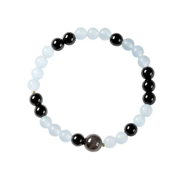 【日月湖畔】 指尖瑰宝 中式小众平安喜乐万事顺意时来运转好运不断鸿福齐天净化磁场能量加满#好运天然 玉髓 手串 男女同款情侣款