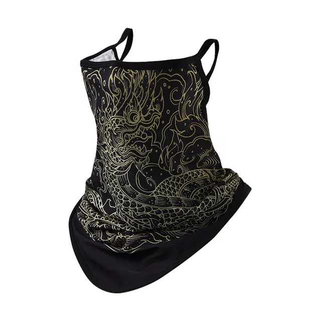 南极人 骑行挂耳面巾摩托车机车夏季冰丝脸罩遮全脸口罩护颈一体围脖套户外登山钓鱼遮阳透气轻薄 锦纶 防晒面罩 男女同款情侣款