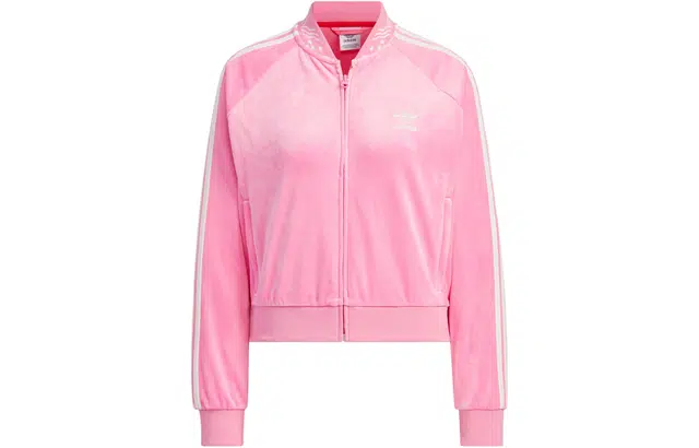 adidas Originals x FEIFEI RUAN FW23 Velvet Track Jacket Pink