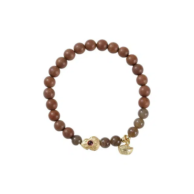 【福禄吉祥】 指尖瑰宝 新中式葫芦元宝国风手饰双全财源滚滚好运财运连连平安健康招财纳福#好运 檀木 手串 男女同款情侣款