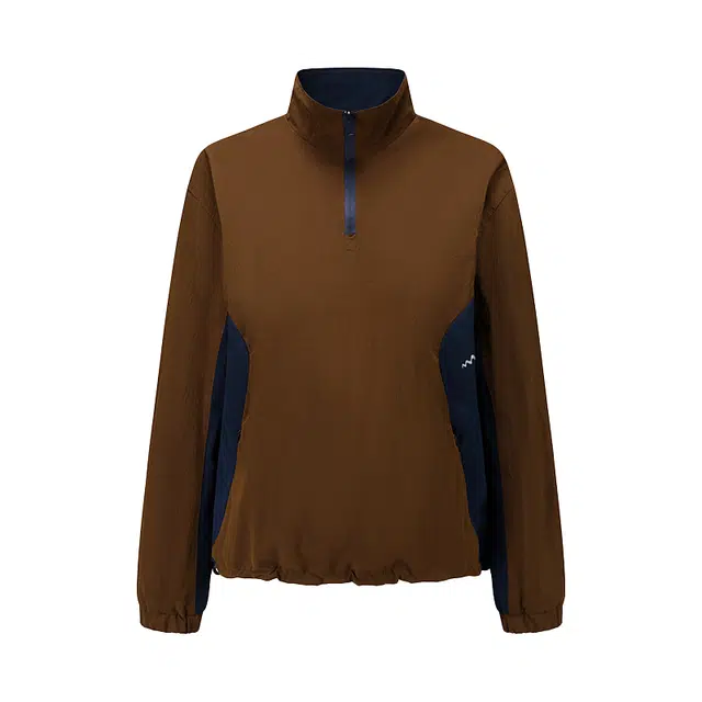 新奇天 山系运动城市户外休闲撞色夹克外套 女款 板栗色