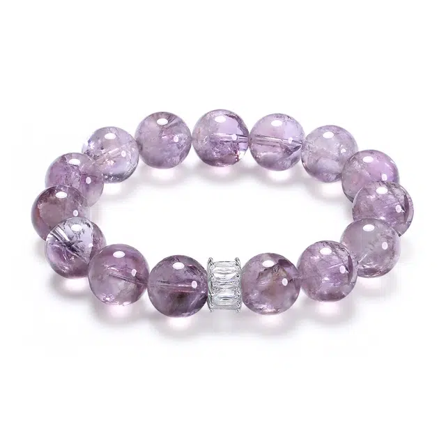 【普陀山官方已过香】 普陀山文创 前程似锦学业顺利九紫离火能量加持转运珠磁场梦幻紫气东来#好运天然 紫水晶 手串 男女同款情侣款