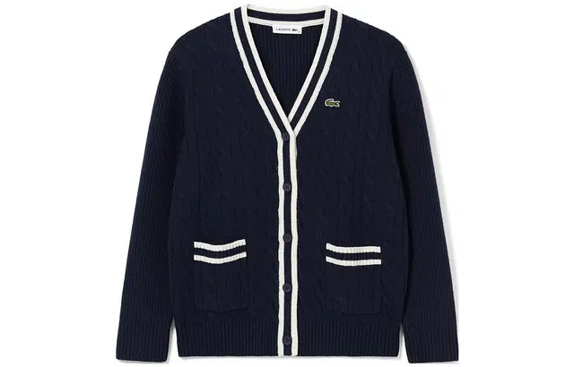 Lacoste V-Neck Knit Cardigan